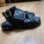 Дамски сандали естествена кожа.