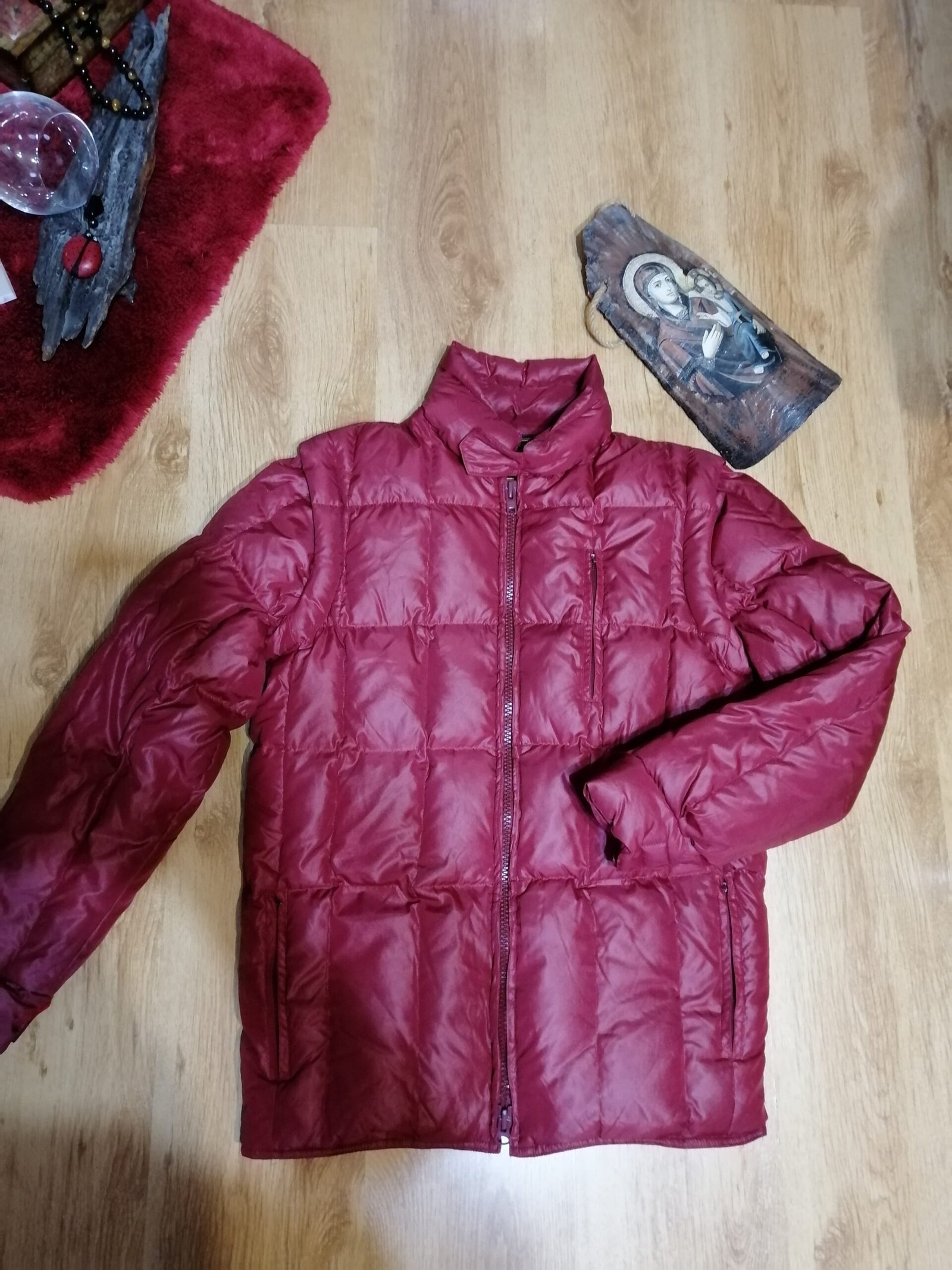 IMG_20251209_132226 Мъжко пухено яке със свалящи ръкави - Image 1